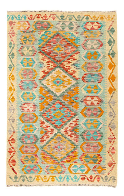 Kelim Maimene Teppich 105x161cm - mehrfarbig