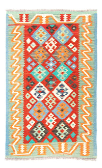 Kelim Maimene Teppich 99x154cm - dunkelrot – product image
