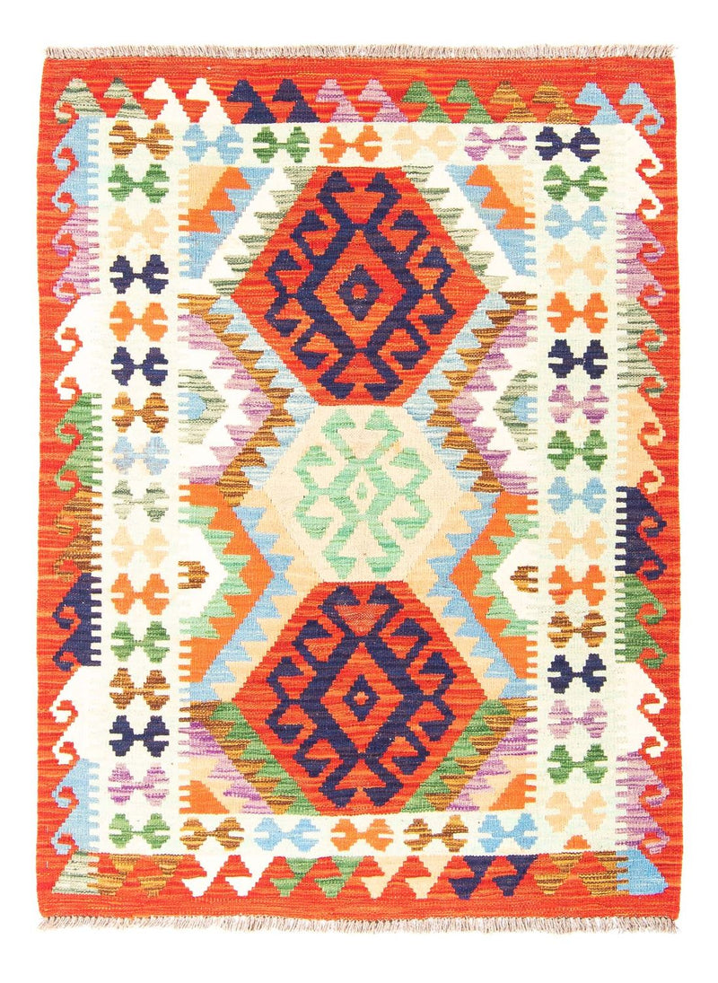 Kelim Maimene Teppich 104x148cm - rost