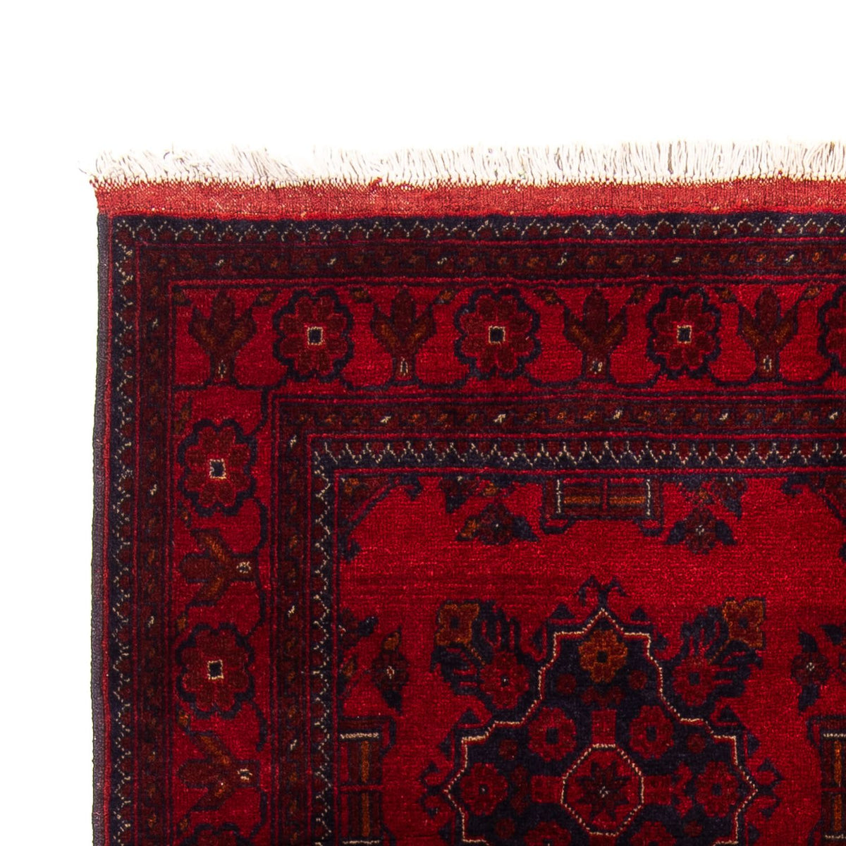 Khal Mohammadi Teppich 126x219cm - Orientteppich - dunkelrot