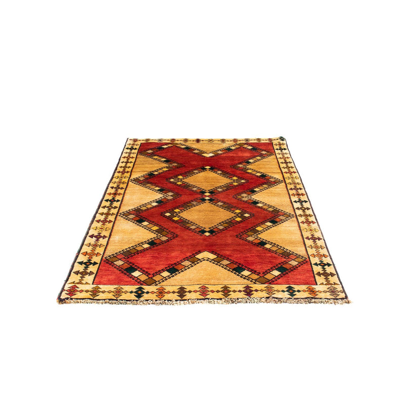 Gabbeh Persisch Teppich 114x192cm - Perserteppich Wollteppich - dunkelrot