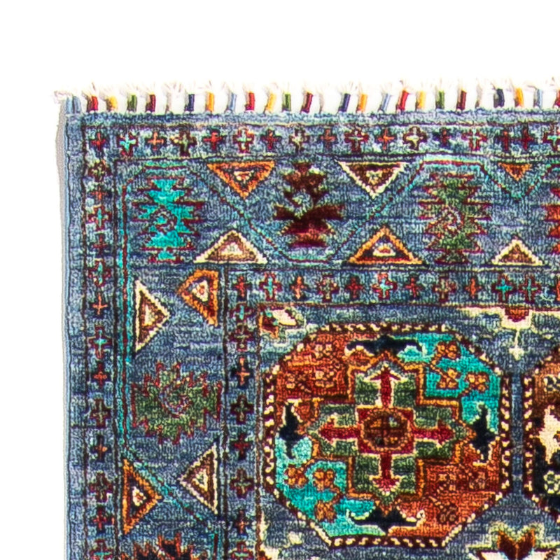 Ariana Teppich 84x304cm - Orientteppich - blau