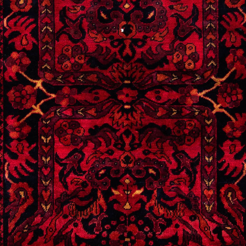 Khal Mohammadi Teppich 102x203cm - Orientteppich - dunkelrot