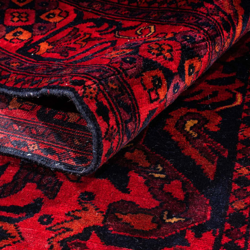 Khal Mohammadi Teppich 102x203cm - Orientteppich - dunkelrot