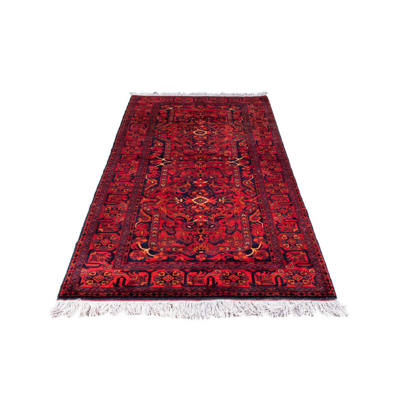 Khal Mohammadi Teppich 102x203cm - Orientteppich - dunkelrot