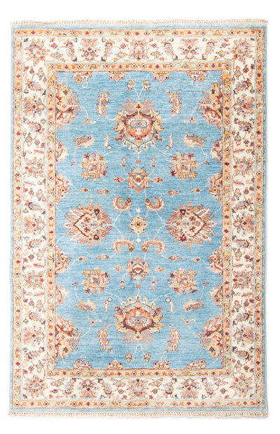 Ziegler Teppich 123x186cm - Orientteppich - hellblau