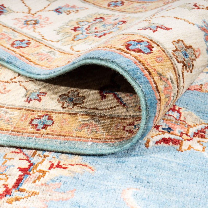 Ziegler Teppich 153x204cm - Orientteppich - hellblau