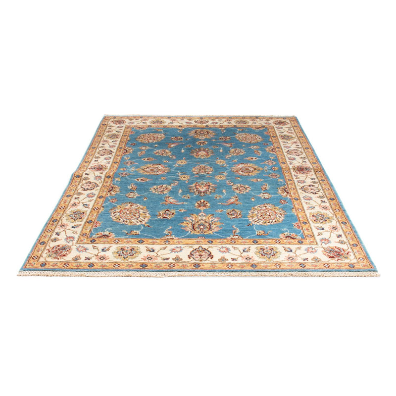 Ziegler Teppich 153x204cm - Orientteppich - hellblau