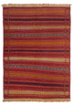 Kelim Senneh Teppich 148x200cm - mehrfarbig