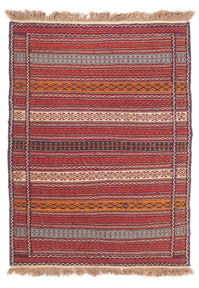 Kelim Senneh Teppich 100x150cm - mehrfarbig