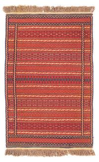 Kelim Senneh Teppich 80x130cm - mehrfarbig – product image