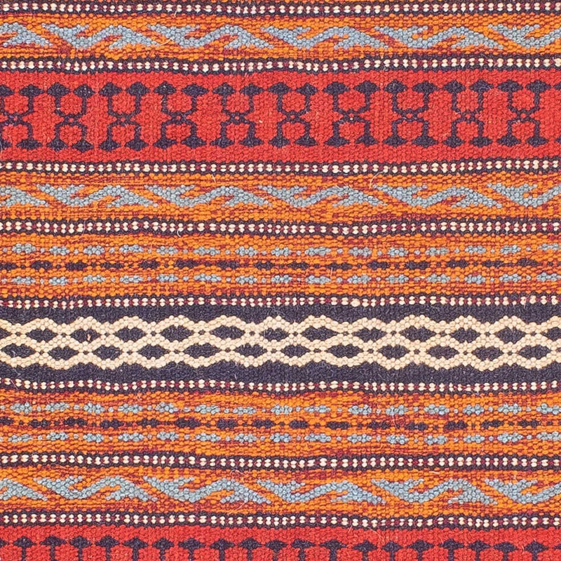 Kelim Senneh Teppich 80x123cm - mehrfarbig
