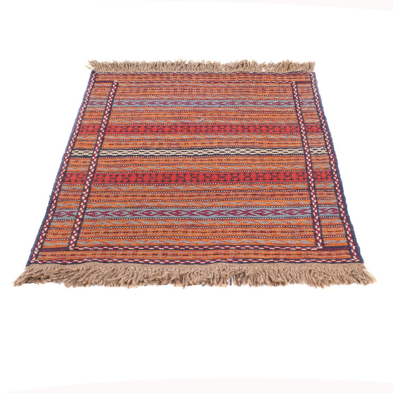 Kelim Senneh Teppich 80x123cm - mehrfarbig