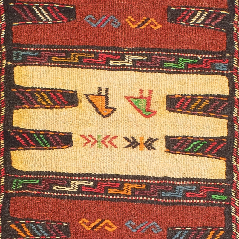 Kelim Senneh Teppich 68x170cm - mehrfarbig