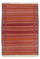 Kelim Senneh Teppich 100x150cm - mehrfarbig