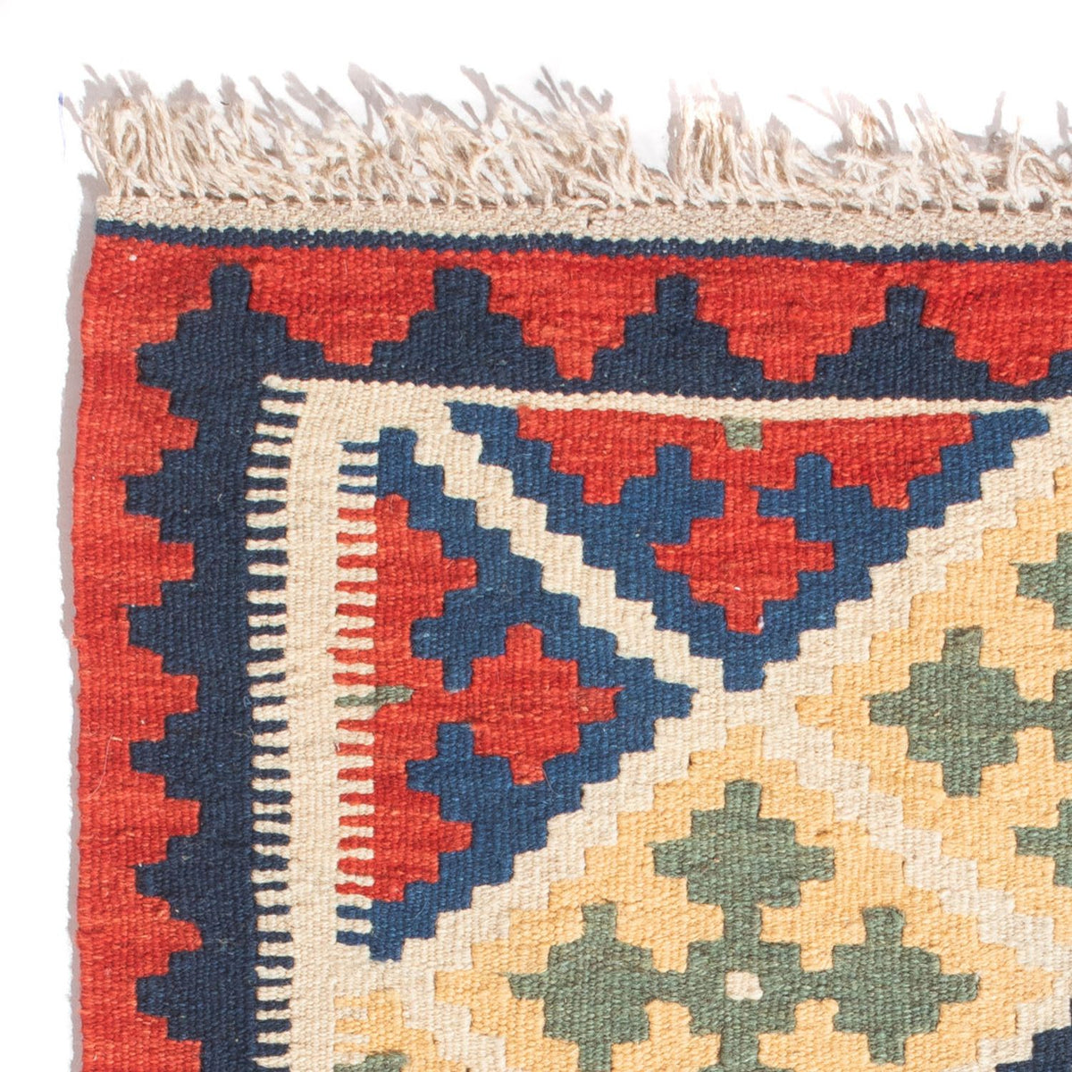 Kelim Fars Teppich 63x93cm - mehrfarbig
