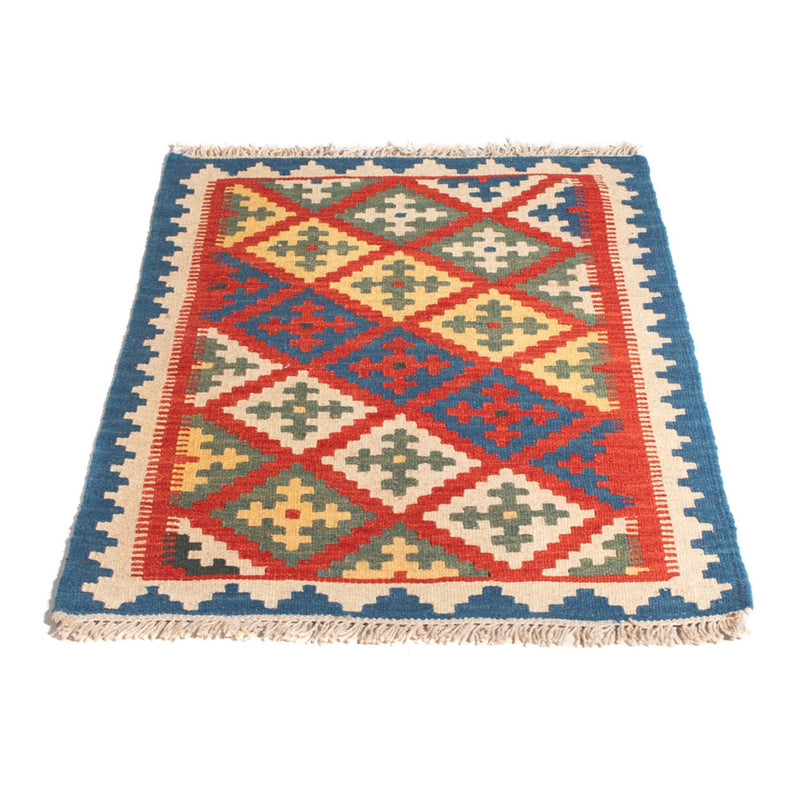 Kelim Fars Teppich 64x94cm - mehrfarbig