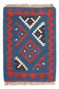 Kelim Fars Teppich 40x60cm - blau – product image