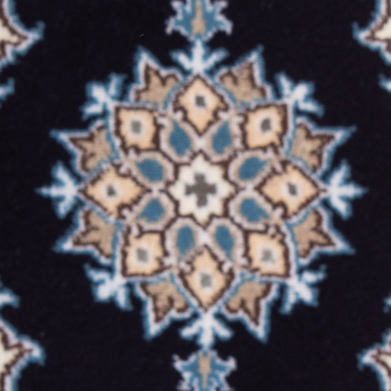 Nain - 12La Teppich 40x60cm - Perserteppich - dunkelblau