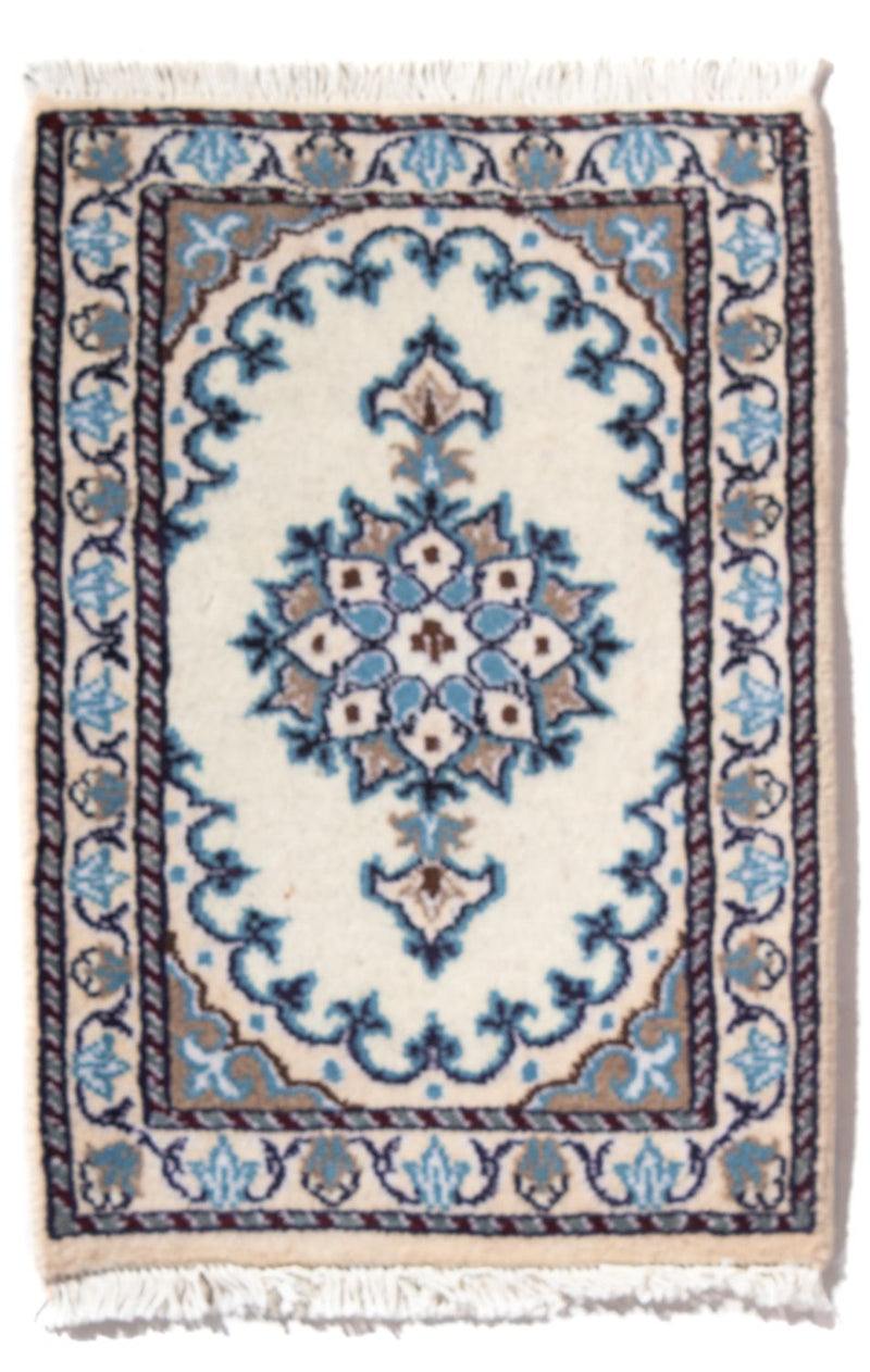 Nain - 12La Teppich 40x60cm - Perserteppich - creme