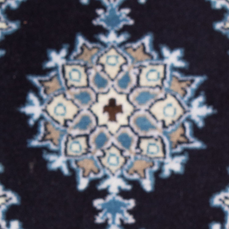 Nain - 12La Teppich 40x60cm - Perserteppich - dunkelblau