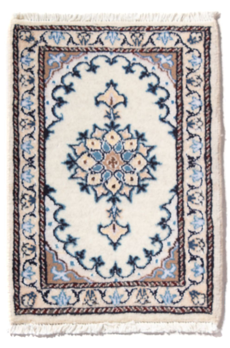 Nain - 12La Teppich 40x60cm - Perserteppich - creme