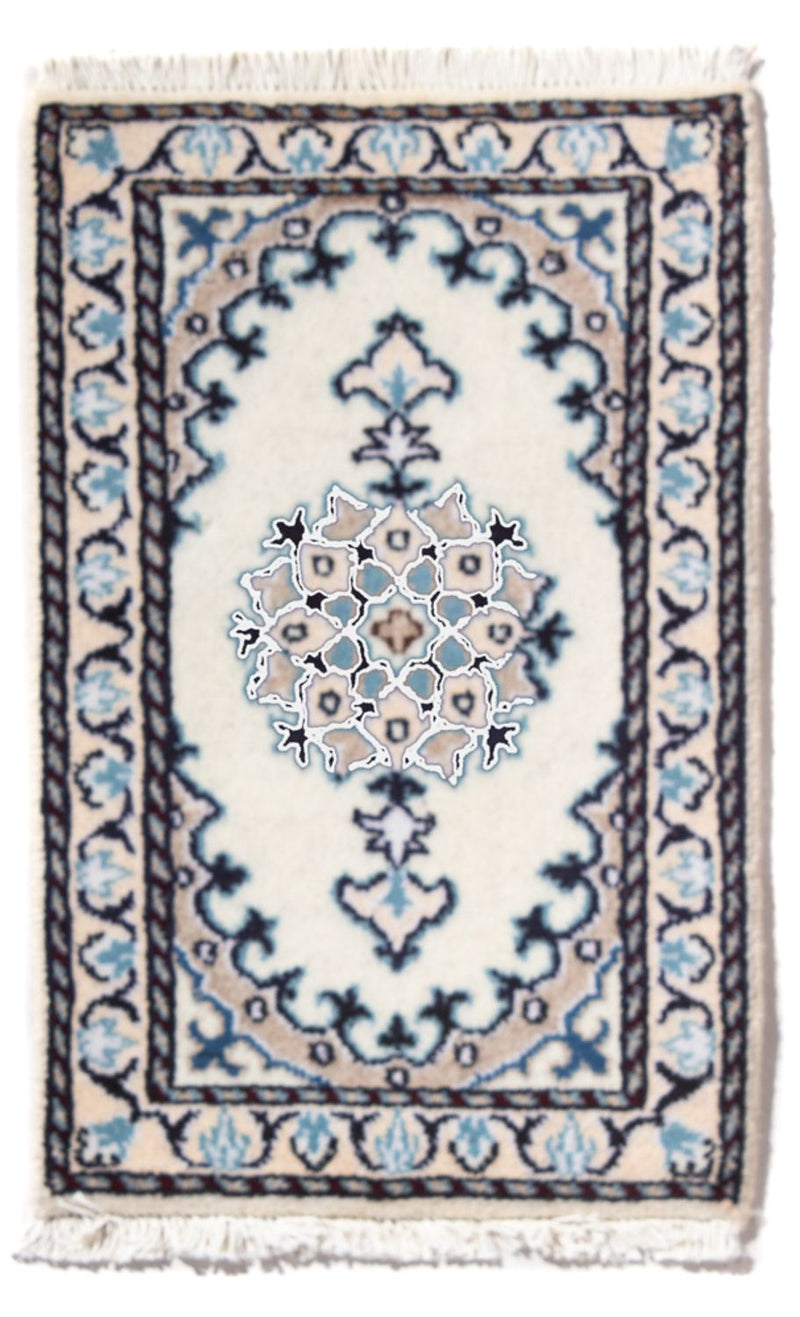 Nain - 12La Teppich 40x60cm - Perserteppich - creme