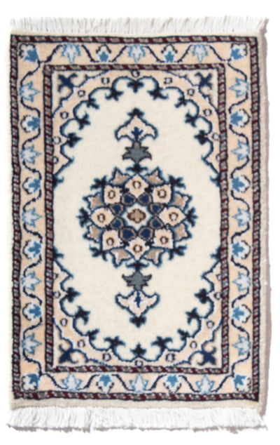 Nain - 12La Teppich 40x60cm - Perserteppich - creme