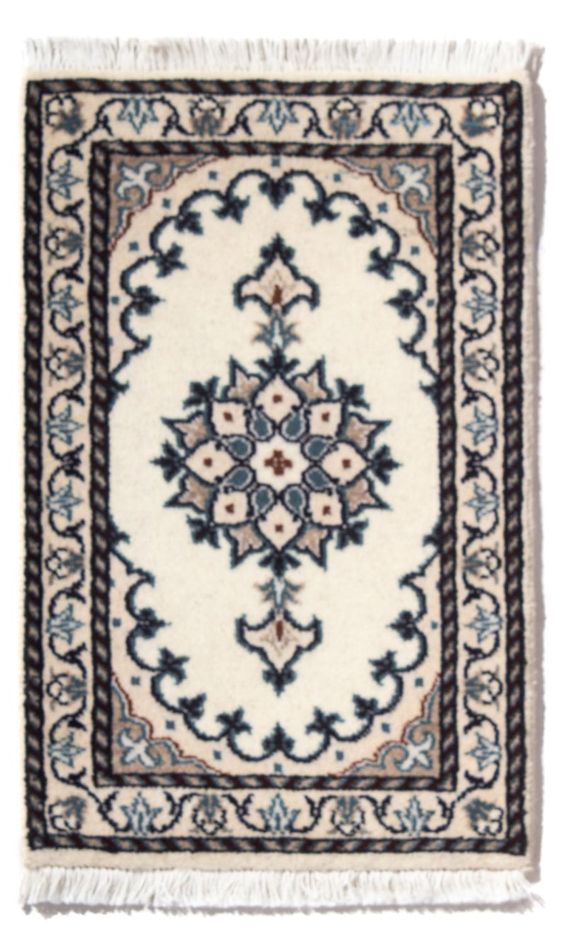 Nain - 12La Teppich 40x60cm - Perserteppich - creme