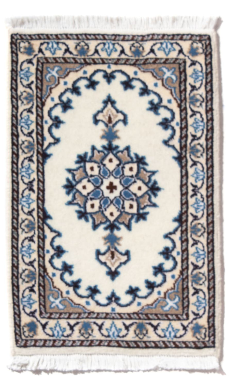 Nain - 12La Teppich 40x60cm - Perserteppich - creme