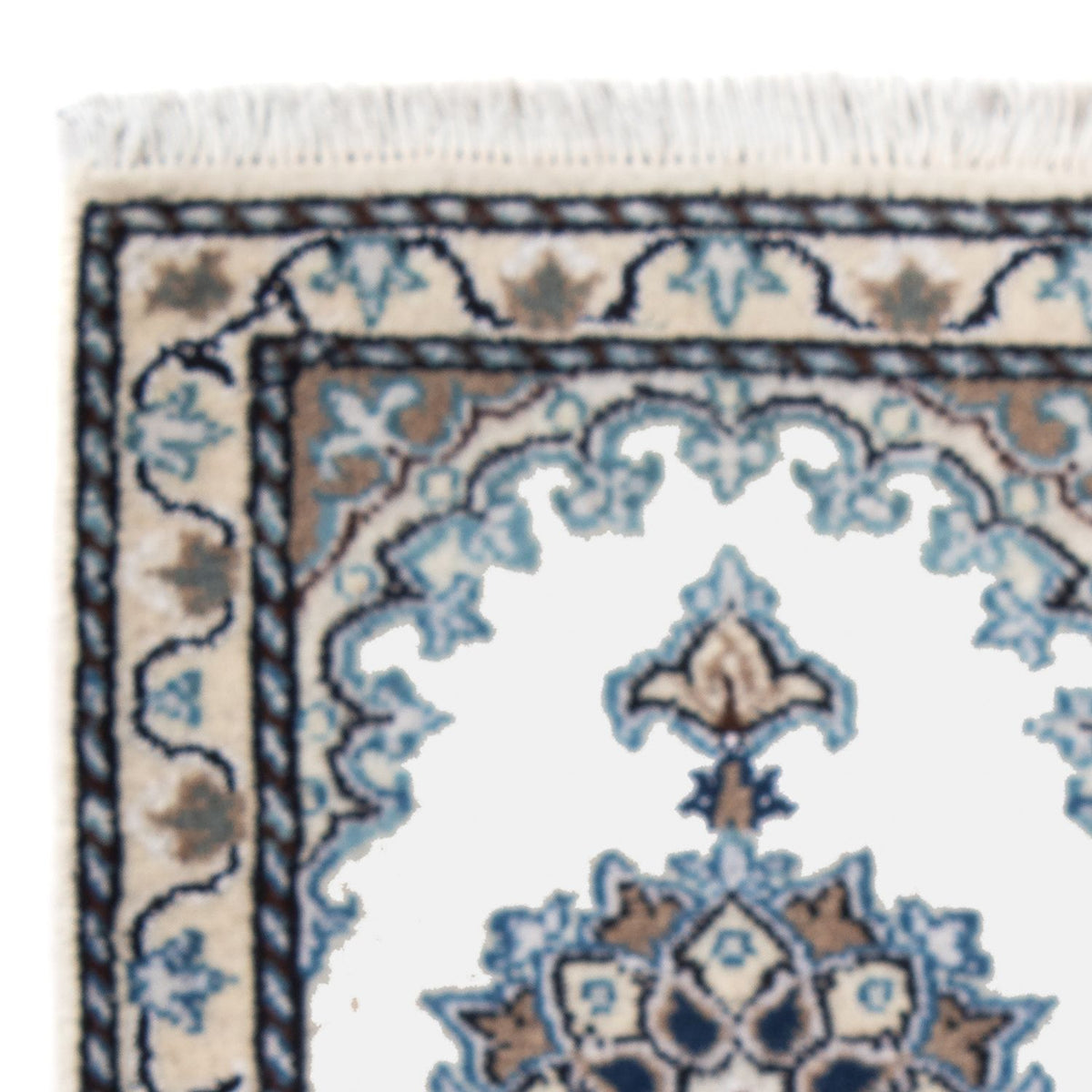 Nain - 12La Teppich 40x60cm - Perserteppich - hellblau