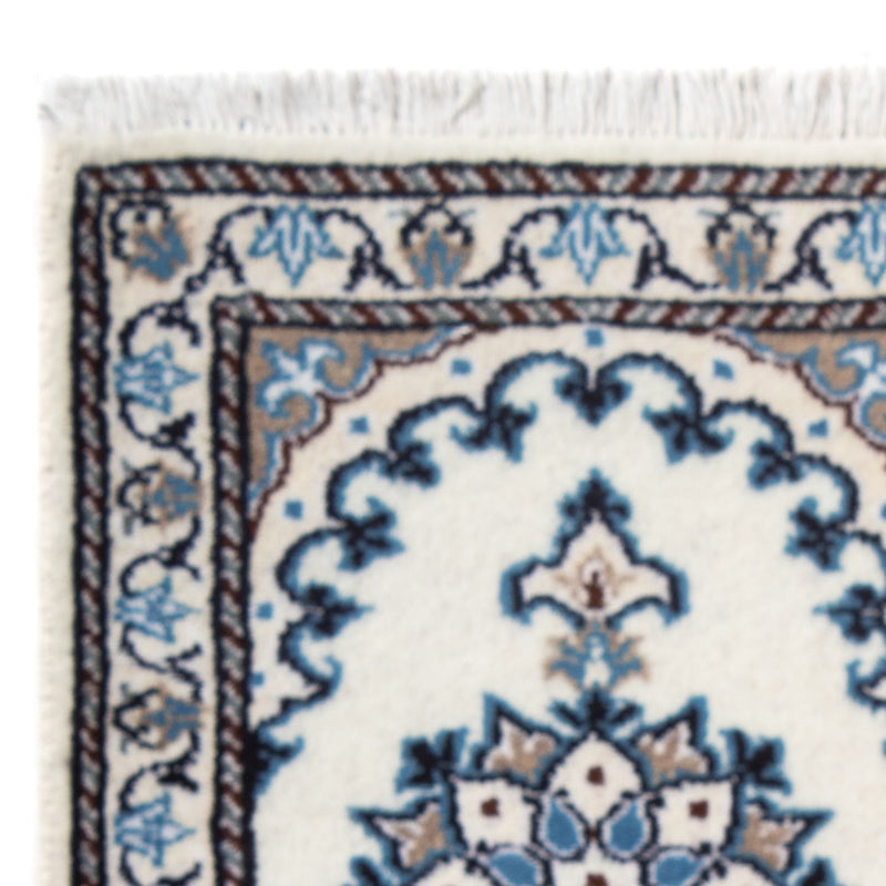 Nain - 12La Teppich 40x60cm - Perserteppich - hellblau