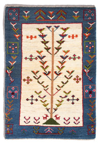 Gabbeh Persisch Teppich 63x92cm - Perserteppich Wollteppich - mehrfarbig – product image