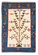 Gabbeh Persisch Teppich 63x92cm - Perserteppich Wollteppich - mehrfarbig