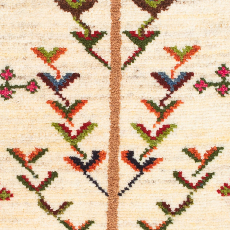 Gabbeh Persisch Teppich 63x92cm - Perserteppich Wollteppich - mehrfarbig