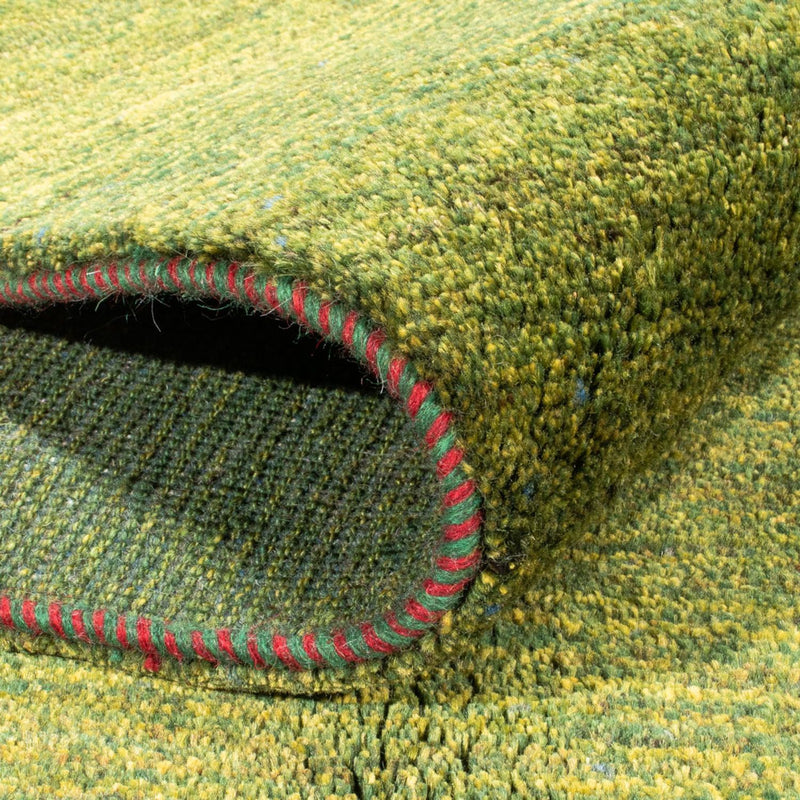 Gabbeh Persisch Teppich 154x195cm - Perserteppich Wollteppich - grün