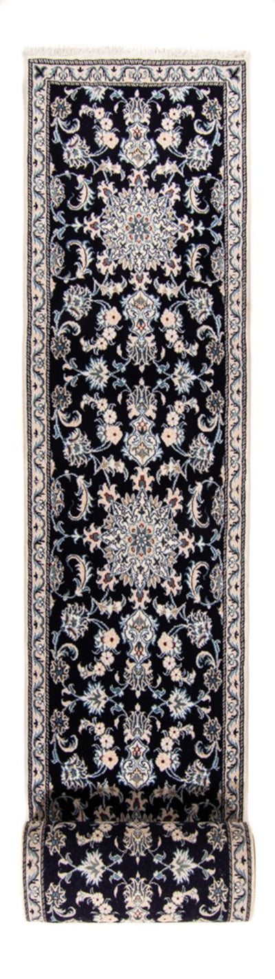 Nain - 12La Teppich 77x374cm - Perserteppich - dunkelblau