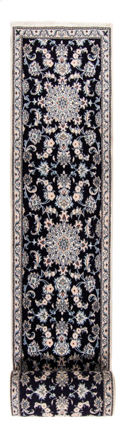 Nain - 12La Teppich 77x374cm - Perserteppich - dunkelblau
