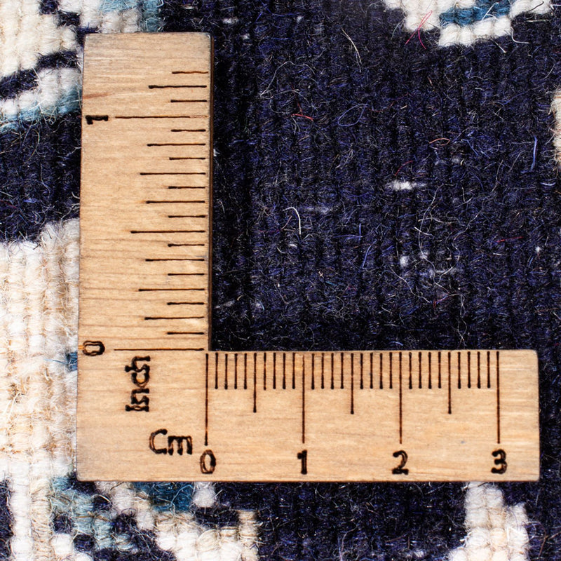 Nain - 12La Teppich 77x374cm - Perserteppich - dunkelblau