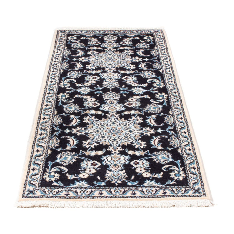Nain - 12La Teppich 76x196cm - Perserteppich - dunkelblau