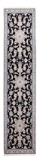 Nain - 12La Teppich 79x297cm - Perserteppich - dunkelblau