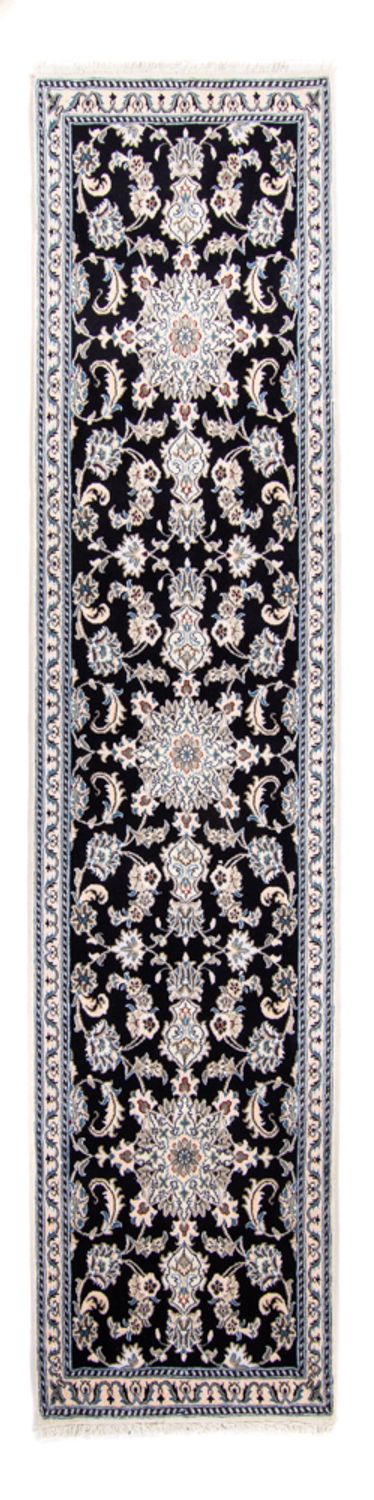 Nain - 12La Teppich 79x297cm - Perserteppich - dunkelblau