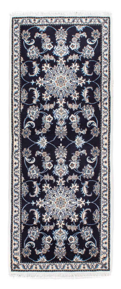 Nain - 12La Teppich 79x200cm - Perserteppich - dunkelblau