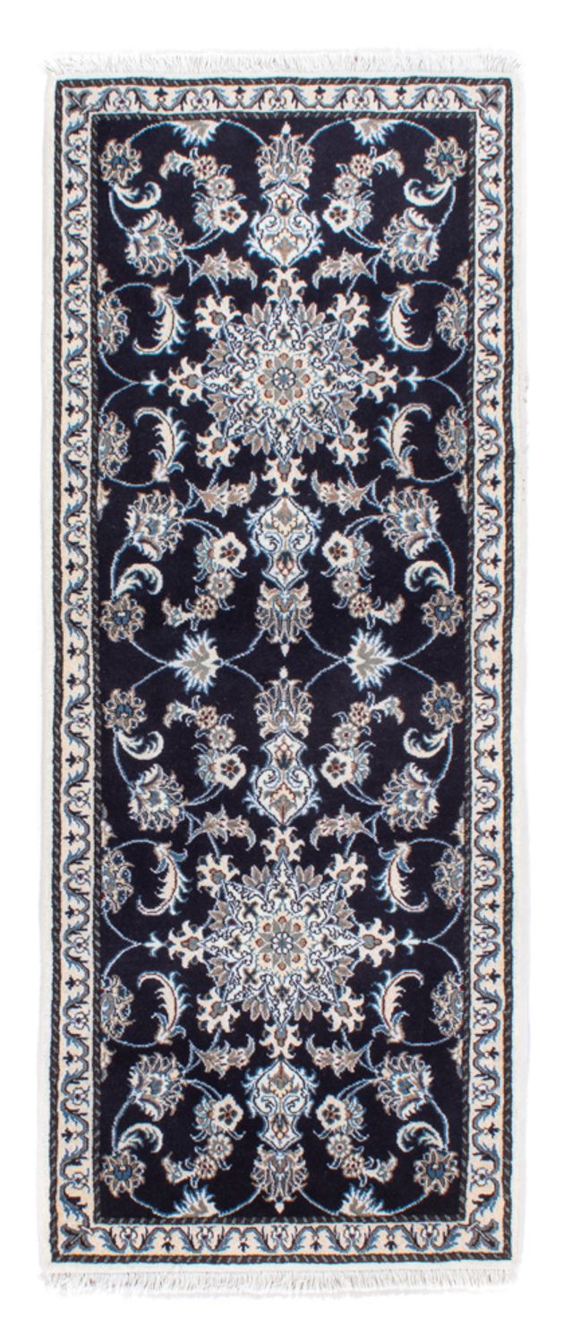 Nain - 12La Teppich 79x200cm - Perserteppich - dunkelblau