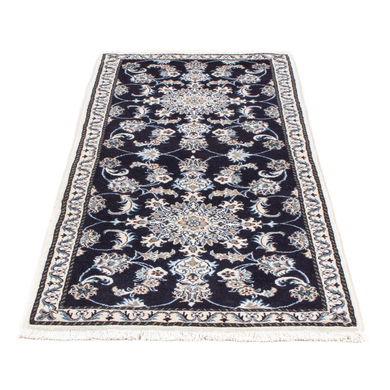 Nain - 12La Teppich 79x200cm - Perserteppich - dunkelblau