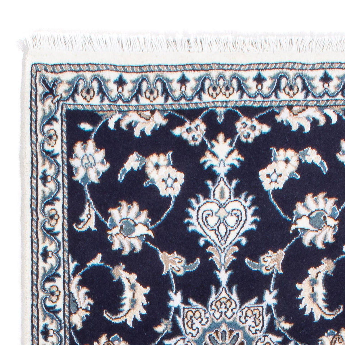 Nain - 12La Teppich 78x202cm - Perserteppich - dunkelblau
