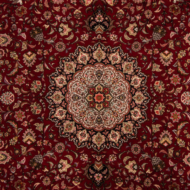 Täbriz - 50 Raj Teppich 250x302cm - Perserteppich - rot
