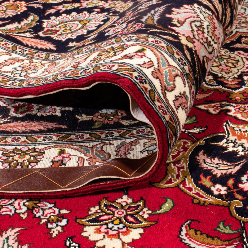 Täbriz - 50 Raj Teppich 250x302cm - Perserteppich - rot