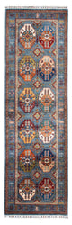Ariana Teppich 88x269cm - Orientteppich - blau