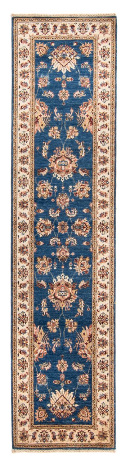 Ziegler Teppich 81x308cm - Orientteppich - blau
